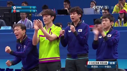 Скачать видео: Ma Long vs Jang Woojin FULL Mens Team Finals 2017 Asian Championships