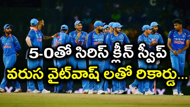 India vs Sri Lanka 5th ODI : Virat Kohli & Co Seals 5-0 Clean Sweep