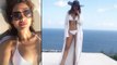 After Going Topless, Esha Gupta Wears A White Two Piece Bikini In Indonesia