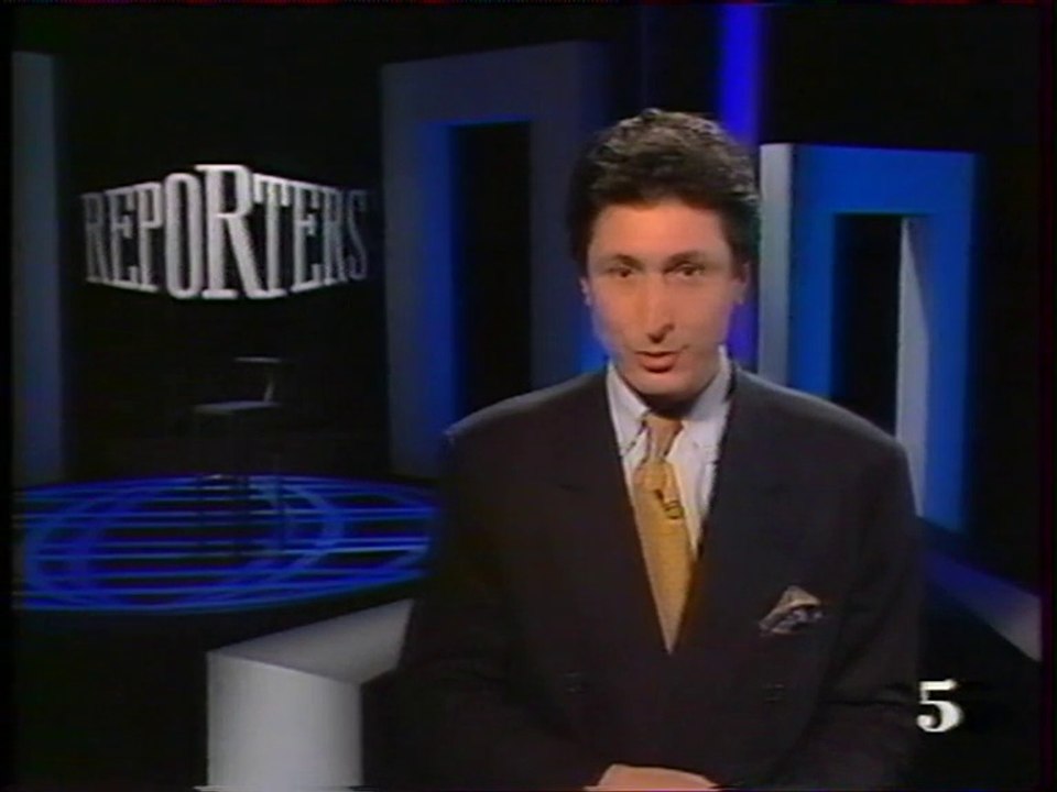 La 5 - 7 Avril 1991 - Pubs, teaser, jingle, début "Reporters" (Patrick De Carolis)
