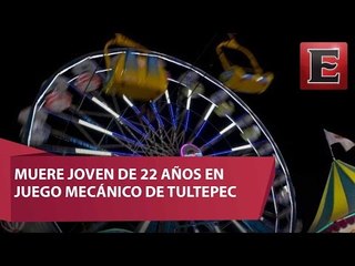Muere hombre al caer de juego mecánico en Tultepec