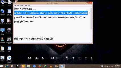 how to create unlimited gmail account without mobile verfication