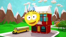 Autobuses dibujos animados para pie Niños monstruo la carretera la seguridad Escuela camión vídeo amarillo appmink
