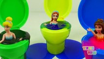 Pet bruit pot Princesse mastic vase toilette jouets Disney surprise