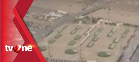 Pantauan dari Udara Jemaah Haji Bergerak ke Mina