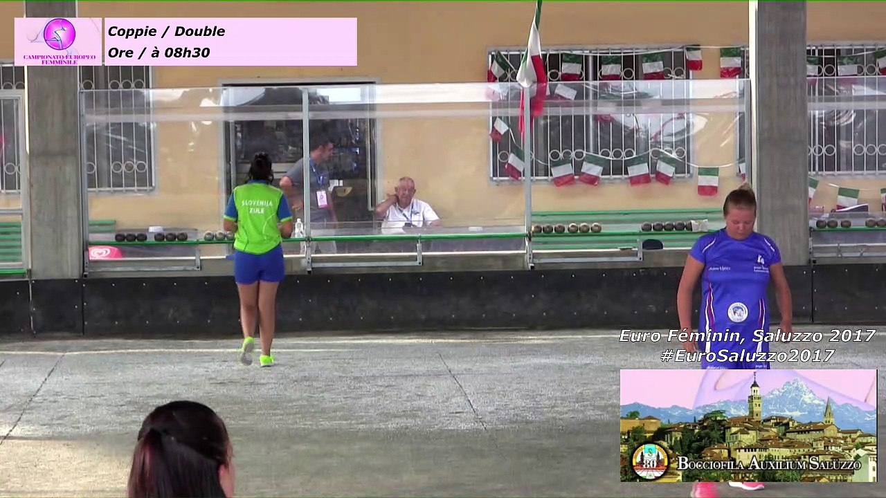 Premières parties de poules double, Euro Féminin, Saluzzo 2017