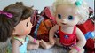 Baby Alive Bath Challenge In Doritos! - Dog Eats Them All! - Baby Alive Molly And Daisy!