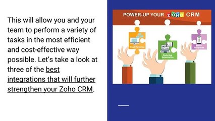 Best Integrations that will further strengthen your Zoho CRM