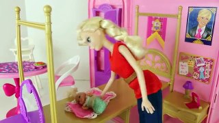 Et bébé ce retour en arrière gelé obtient parodie Princesse malade Krista disney barbie danna kristoff