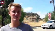 Justin Bieber hiking & talking about church & music at Runyon Canyon in Los Angeles - August 14 201