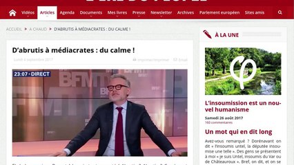 Le gros coup de gueule de Jean-Luc Mélenchon
