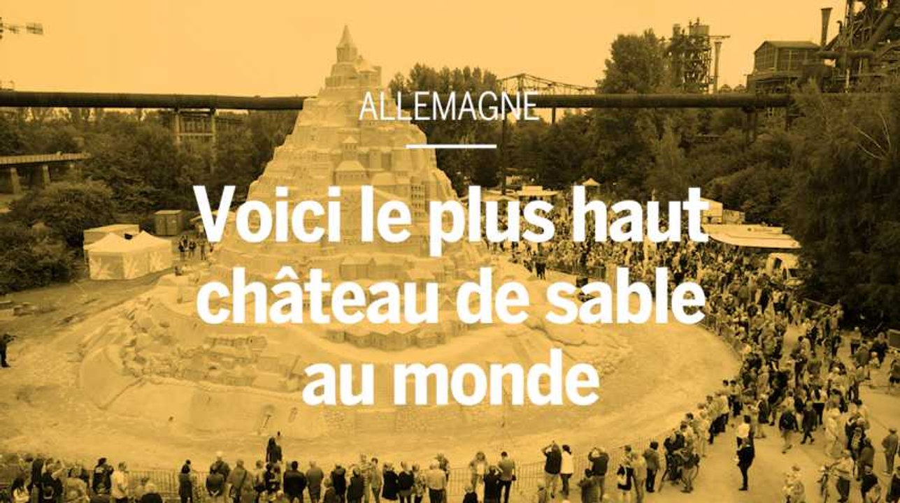 Voici à quoi ressemble le plus haut château de sable du monde