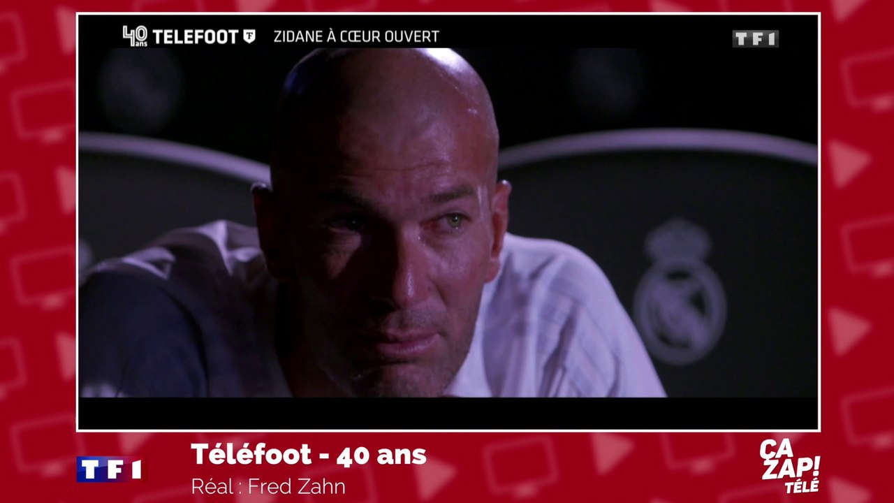 Zidane en larmes dans Téléfoot