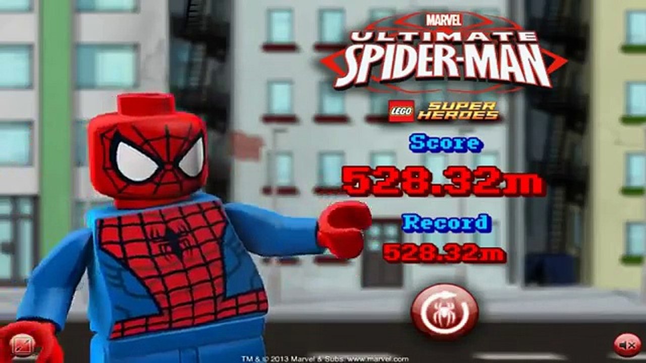 videos del hombre araña lego