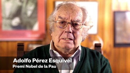 El Nobel de la Pau Pérez Esquivel dóna suport a l'1-O