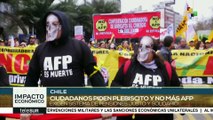 Trabajadores chilenos exigen cambiar el sistema de pensiones