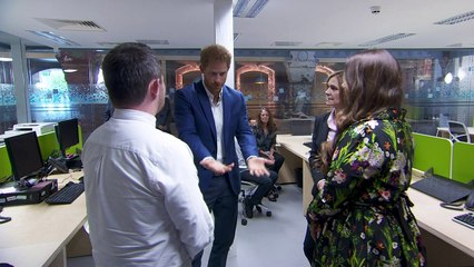 Harry talks parenting at mental health charity