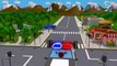 Kids Video Fire Truck & Police Car rescue on the Road Super Hero! 3D Animation Cars & Truc