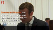 Macron s'emporte sur une journaliste: "Les journalistes ne m'intéressent pas"