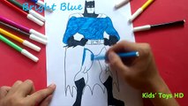 Amérique homme chauve-souris capitaine coloration les couleurs pour enfants Apprendre le le le le la contre Pages flash