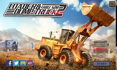 Погрузчик и свалка грузовая машина холм Сим 2.