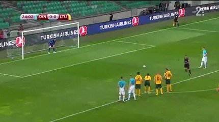 Ilicic (Penalty) Goal HD - Slovenia	1-0	Lithuania 04.09.2017