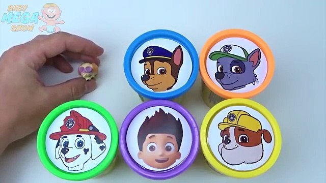 Couleurs Anglais pour dans enfant Apprendre patrouille patte jouer arc en ciel jouets Сups surprise doh collection