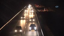 Tekirdağ-İstanbul Yolunda Trafik Yoğunluğu Devam Ediyor