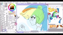 Speed Paint: Equestria Girls Legend Of Everfree - Rainbow Dash And FlutterShy