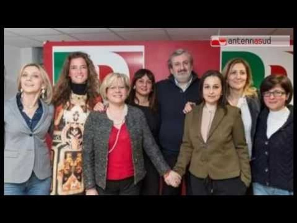 TG 09.03.15 Regionali, Emiliano presenta le 6 capolista del Pd