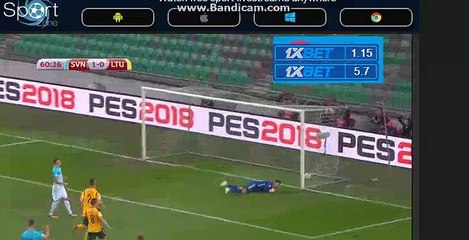 Ilicic J. (Penalty) Goal HD - Slovenia 2-0 Lithuania 04.09.2017