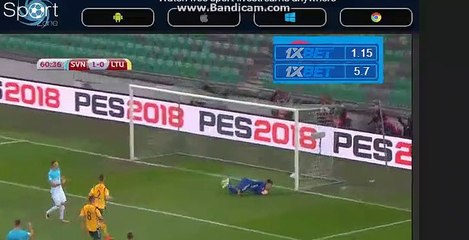 Ilicic J. (Penalty) Goal HD - Slovenia 2-0 Lithuania 04.09.2017