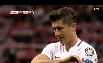 Penalty Goal Lewandowski (3-0) Poland vs Kazakhstan