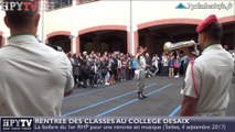 HPyTv Tarbes | La fanfare du 1er RHP au Collège Desaix (4 septembre 2017)