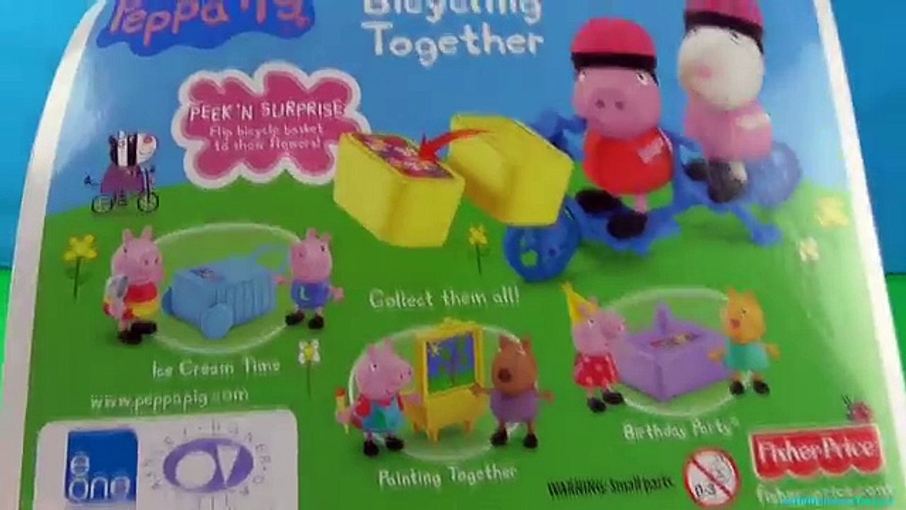 Et aller à vélo porc jouer mouton Ensemble jouets Doh peppa peppa suzy