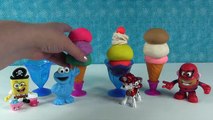 Play Doh Swirl Ice Cream Surprise Cups Paw Patrol Finding Dory Shopkins Surprise Eggs Mons