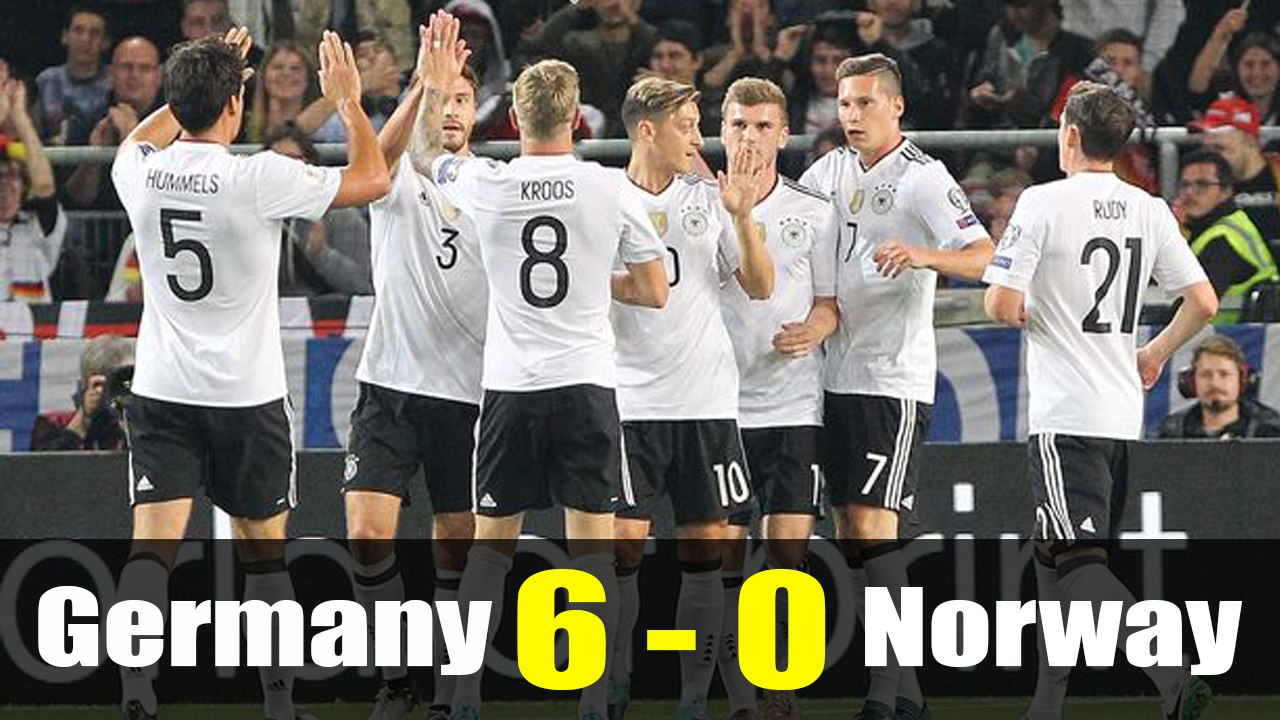 Germany vs Norway 6-0 All Goals & Highlights (04.09.2017) HD