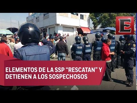 Comerciantes de la Central de Abasto intentan linchar a presuntos asaltantes