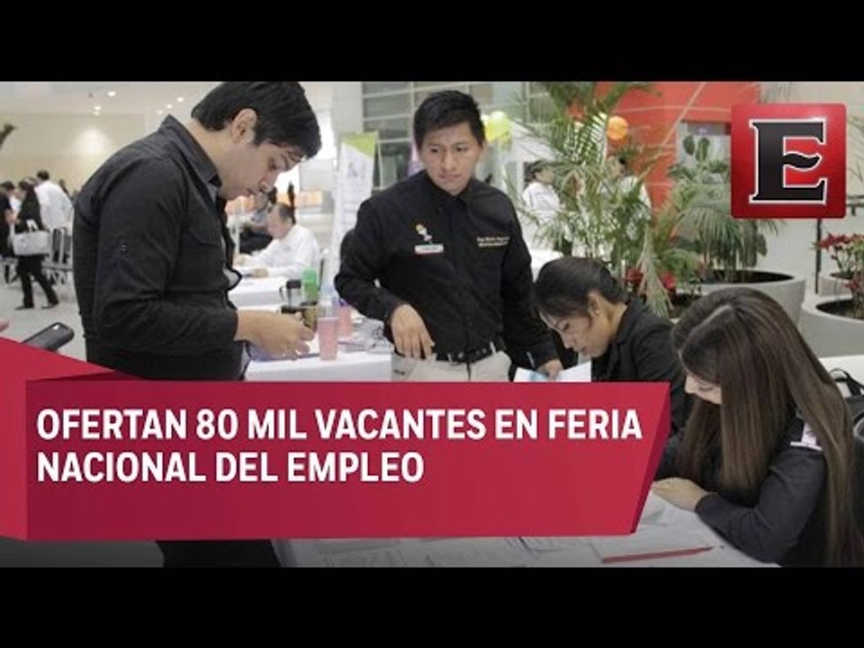Ofertan 80 mil vacantes en Feria Nacional de Empleo 2017 - Vídeo ...