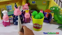 DIY Playdough Christmas Tree with Peppa Pig Royal Family and Play-Doh Twinkle Little Star