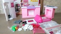 Par par poupée maison de poupées meubles cuisine mini- Ensemble taille déballage Barbie gloria barbie kitche