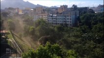 Perseguição policial conta com apoio do helicóptero da PM na Serra