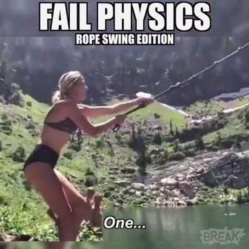 NOW YOU KNOW WHY THAT ROPE SWING FAILED