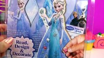 Et artisanat décoration poupée Robe shabiller fièvre gelé briller bijou reine en bois Elsa playset