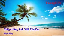 [Karaoke] Thiệp Hồng Anh Viết Tên Em - Nhạc Sống