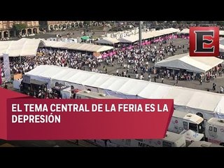 Feria de la salud en el Zócalo de la Ciudad de México