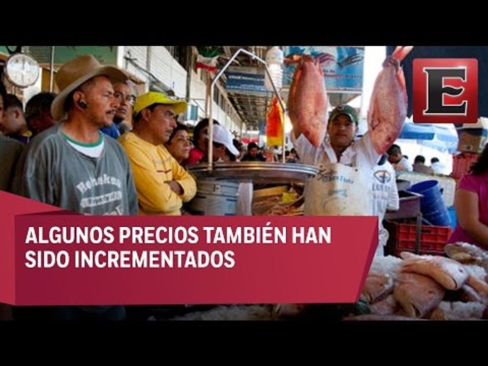 Incrementan ventas de pescados y mariscos en el mercado La Viga