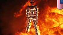 Burning Man participant dies after running into iconic fire ceremony