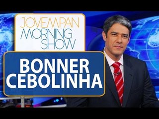 William Bonner "tloca" letras e é chamado de Cebolinha no Jornal Nacional | Morning Show