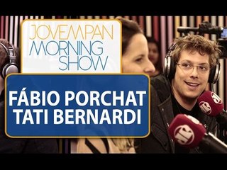 Fábio Porchat e Tati Bernardi de frente com a Marília do Morning